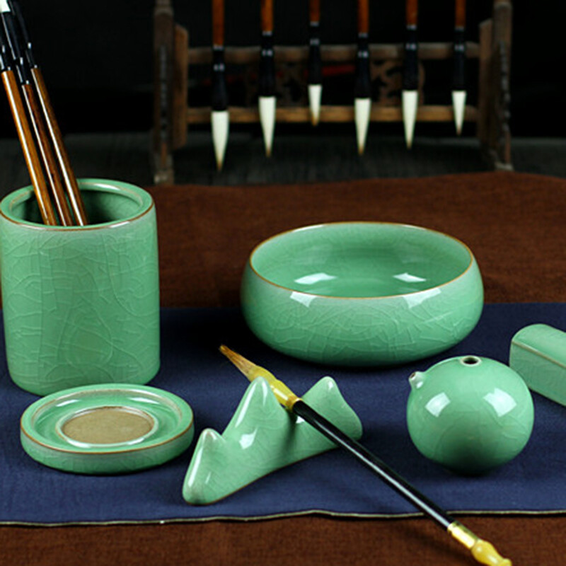 品味傳統雅趣 烏龜先森文房四寶陶瓷套裝，點亮現代書房藝術